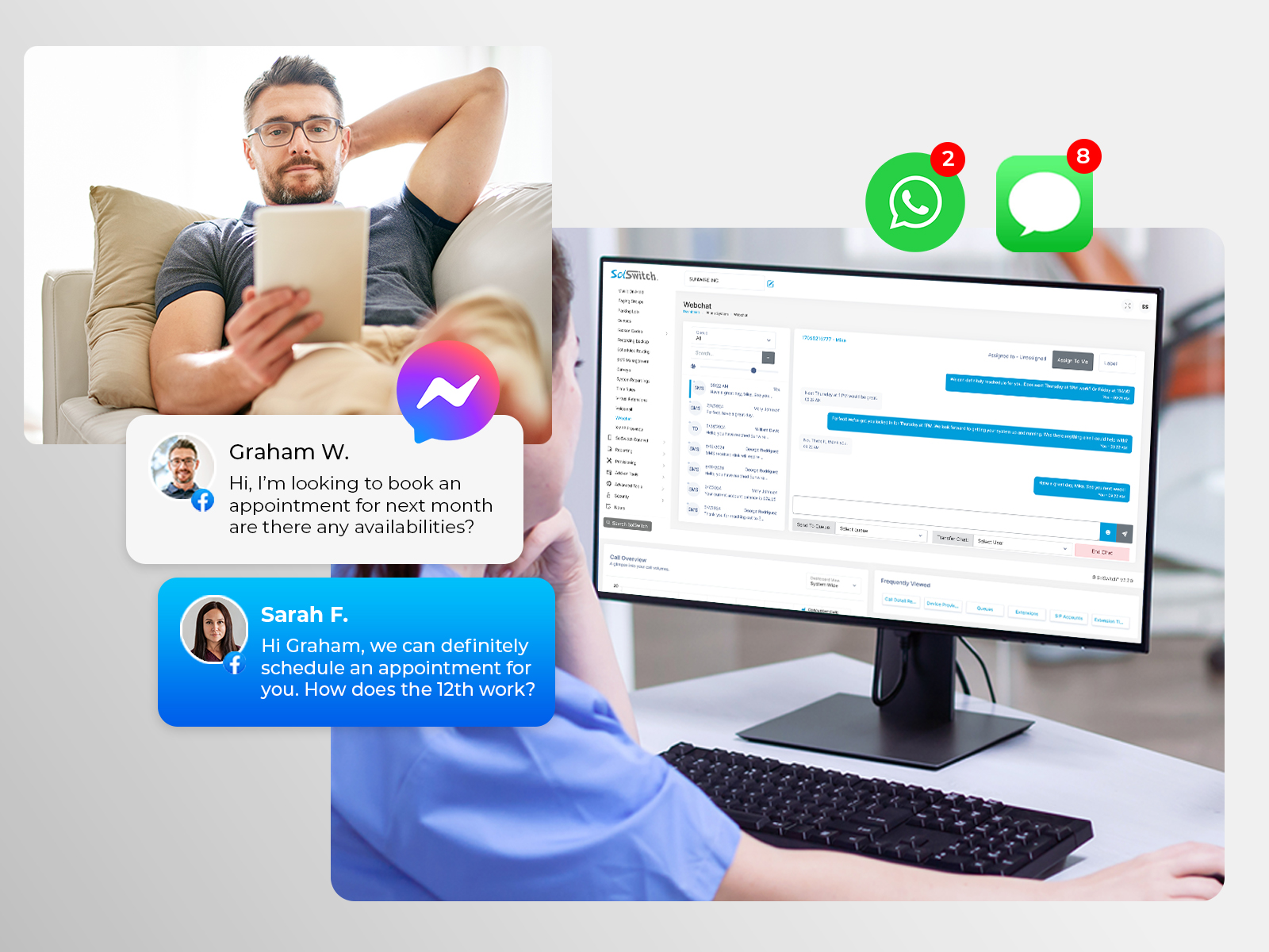 Multichannel Queuing for SMS and chat